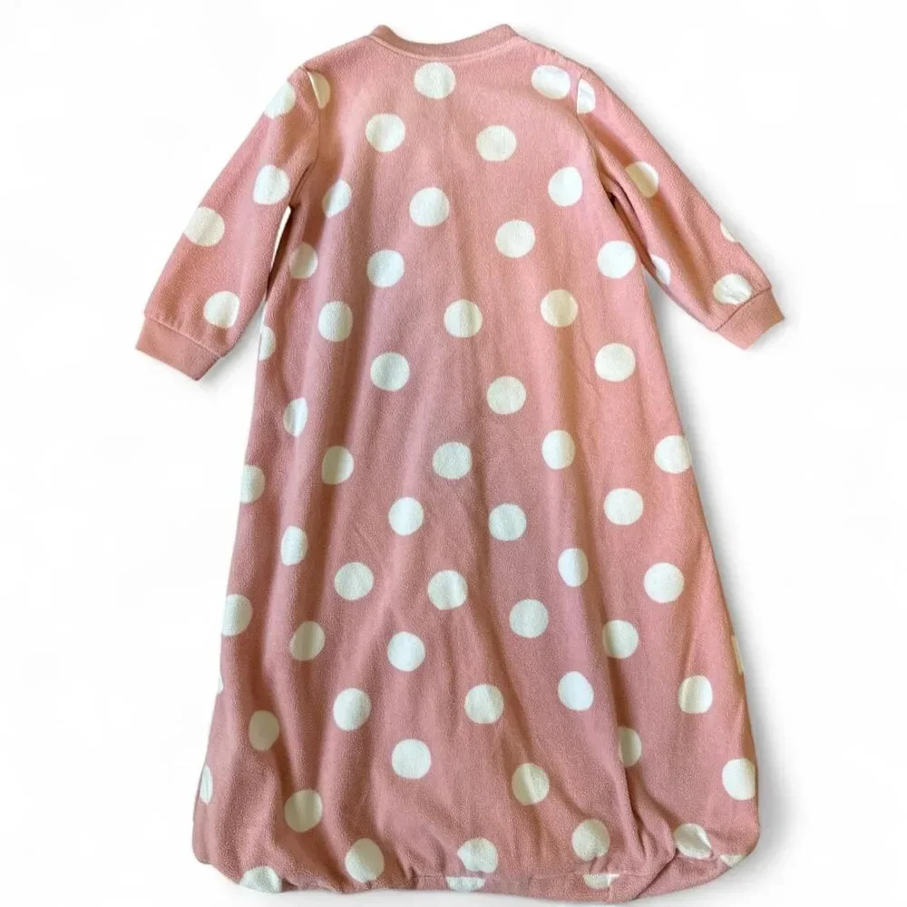 Carter’s Pink Polka Dot Bunny Fleece Sleep Sack 9–12 Months Wearable Blanket
